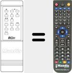 Replacement remote control for RC51