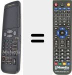 Replacement remote control for VEQ2055