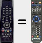 Replacement remote control for ICAN2000T