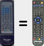 Replacement remote control for BST2050-1