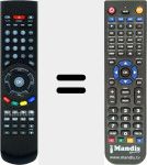 Télécommande pour remplacer HD-X405P