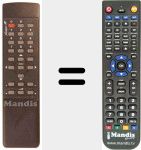 Replacement remote control for REMCON005