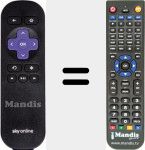 Télécommande pour remplacer SkyOnline