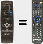 Replacement remote control for XSAT