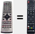 Replacement remote control for EUR7624KR0