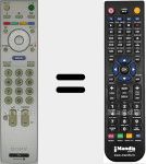 Replacement remote control for RM-ED007 (147984711)
