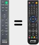 Télécommande pour remplacer RMT-AH412U (149348511)