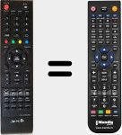 Replacement remote control for 2100-EDROARIE (LED-32DN9A7)