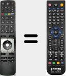 Télécommande pour remplacer RC-5116 (30076861)
