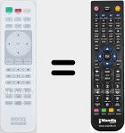 Télécommande pour remplacer RCV012 (5JJ9M06001)