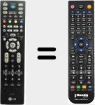 Replacement remote control for 6710900010A