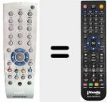 Télécommande pour remplacer PR100 (720117140100)