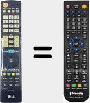 Télécommande pour remplacer AKB73275606