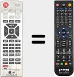 Télécommande pour remplacer AKB73575429