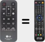 Replacement remote control for AKB74935601