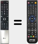 Replacement remote control for ANMR700 (AKB75455601)