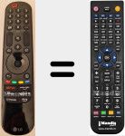 Replacement remote control for MR24GA (AKB76045003)