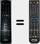 Replacement remote control for AKTV410TSFHD