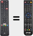 Télécommande pour remplacer 06-532W54-EDS1XS (CONTI003)