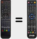 Télécommande pour remplacer RC57DTVDVDUSB