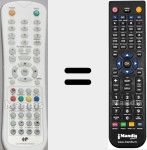 Replacement remote control for CELED215HD2