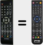 Replacement remote control for TE15DVT