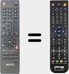 Ersatzfernbedienung für ICUBEXDIV35XPPROREC