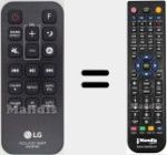 Replacement remote control for AKB74815321