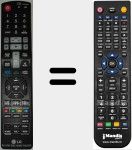 Télécommande pour remplacer AKB73775609
