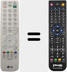 Replacement remote control for AKB69680405