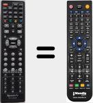 T&eacute;l&eacute;commande pour remplacer STV17DVDT-1