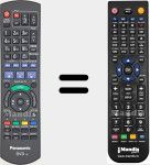 T&eacute;l&eacute;commande pour remplacer DVD IR6 (N2QAYB000480)