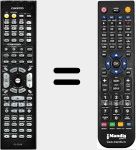 Télécommande pour remplacer RC591M (24140591)
