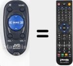 Ersatzfernbedienung f&uuml;r RM-RK52M (A7A-0033-00)