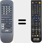 Replacement remote control for RM-SED752TRU