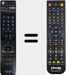 Replacement remote control for GA 906 WJSA (RRMCGA906WJSA)