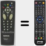 Télécommande pour remplacer RCT 100 (10546340)