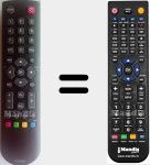 Ersatzfernbedienung für RC2000E01 (04TCLTEL0222)