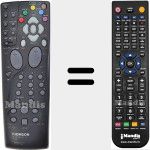 Replacement remote control for RC500 (21111850)