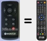 Replacement remote control for WOX001
