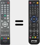Télécommande pour remplacer RC-1228 (30701026200AD)
