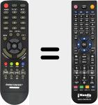 Télécommande pour remplacer GI-T/S84CIPVRX