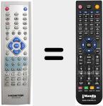Télécommande pour remplacer NDVD-RW 35X (JX-5011 B)