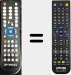 Télécommande pour remplacer OPT001