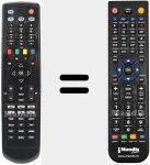 Télécommande pour remplacer REMCON048