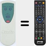 Replacement remote control for REMCON1682