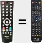 Replacement remote control for SR1004