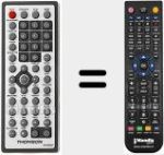Replacement remote control for DTH725DVB-T