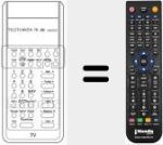Télécommande pour remplacer FB 280 VT
