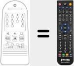 T&eacute;l&eacute;commande pour remplacer HBB W-09A